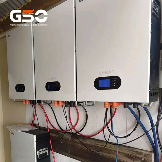 مثبتة على الحائط بالطاقة الشمسية 5kw 10kw LiFePO4 بطارية ليثيوم أيون 24V 48V 50AH 100AH ​​150AH 200AH 300AH 400AH